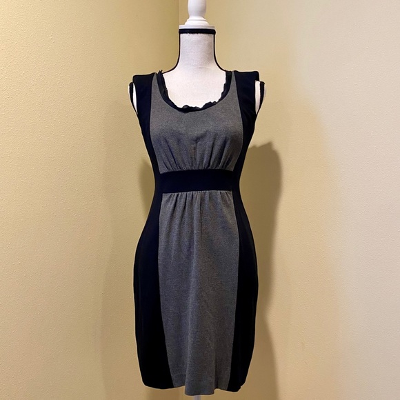 Banana Republic Black & Gray Night Out Dress - Picture 2 of 8
